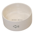 Ceramic Pet Bowl with Fish Design.