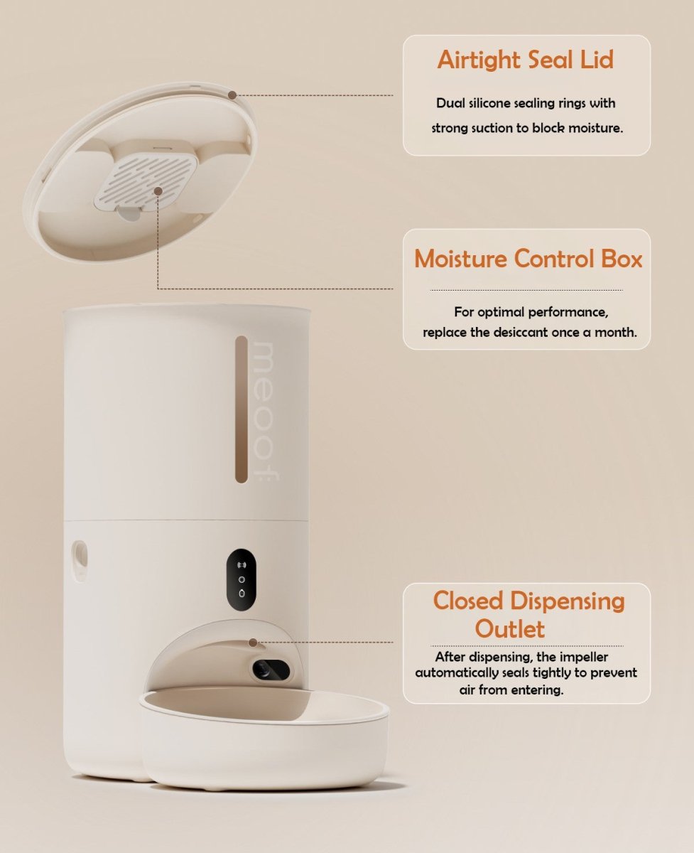 Smart Automatic Pet Feeder with Camera & App Control - 4L Capacity