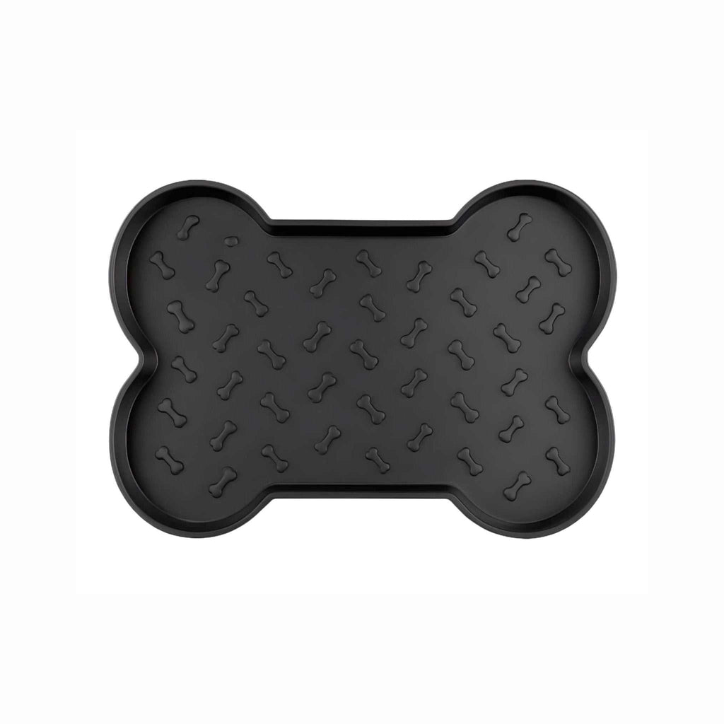 Spill-Proof Dog Feeding Mat - Black