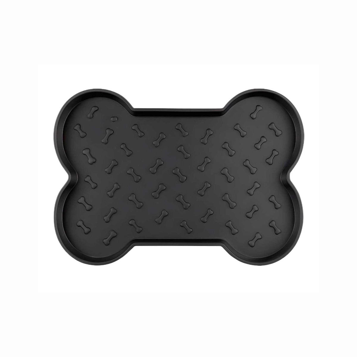 Spill-Proof Dog Feeding Mat - Black