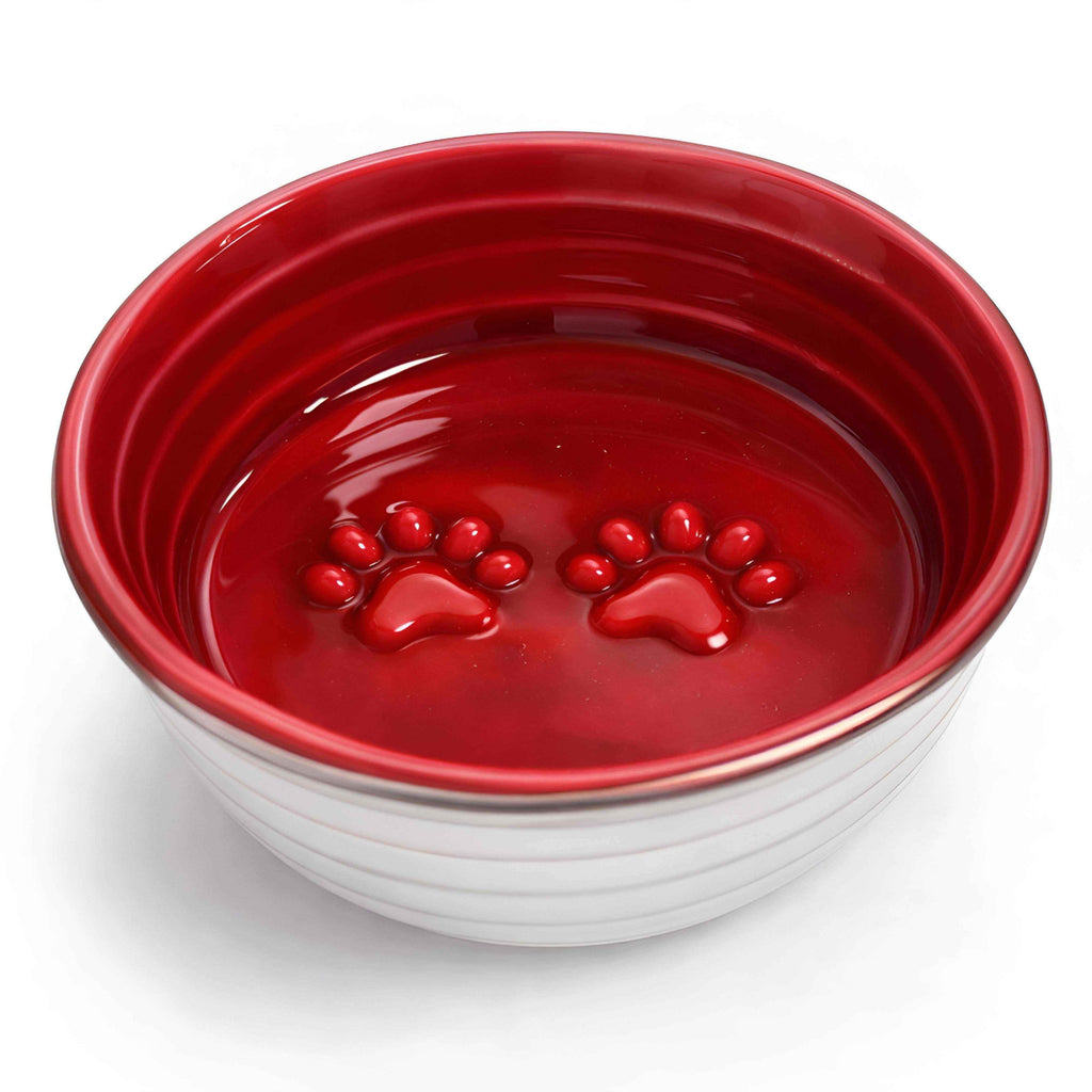 The Poppy Collection Dog Bowl - Red