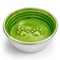 The Poppy Collection Dog Bowl - Green